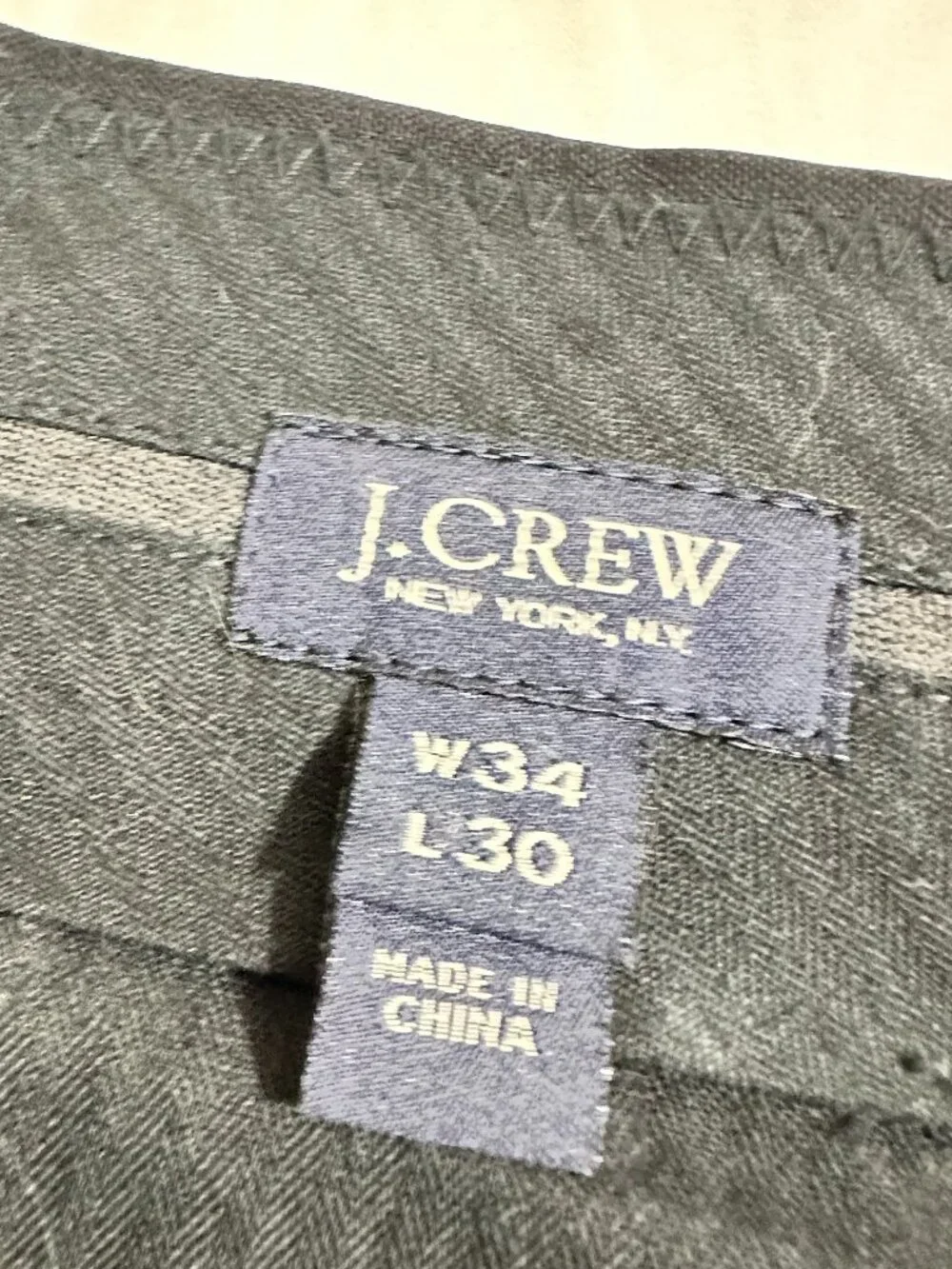 J Crew Loro Piana Ludlow Pant Wool Lined Suit Pants Black Size 34 x 30 Trousers
